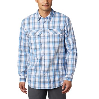 Columbia Muške Košulje - Silver Ridge Lite Plaid Long Sleeve Nebeskoplave Plave | CXLK-32108